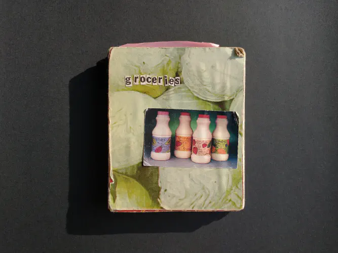 collaged and handbound book